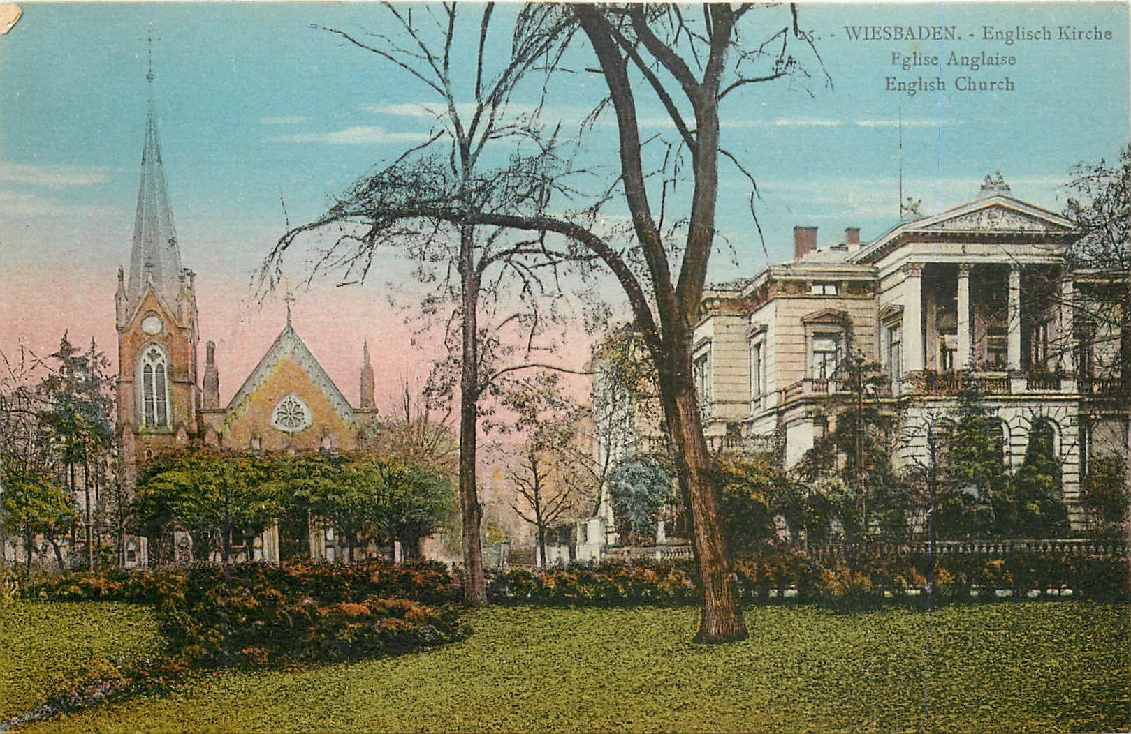 CPA Wiesbaden English Kirchen Eglise Anglaise 
