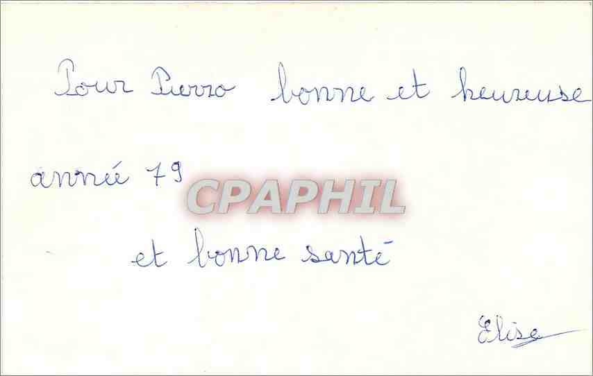 CPM Bonne Annee Bretagne Enfants — Verso