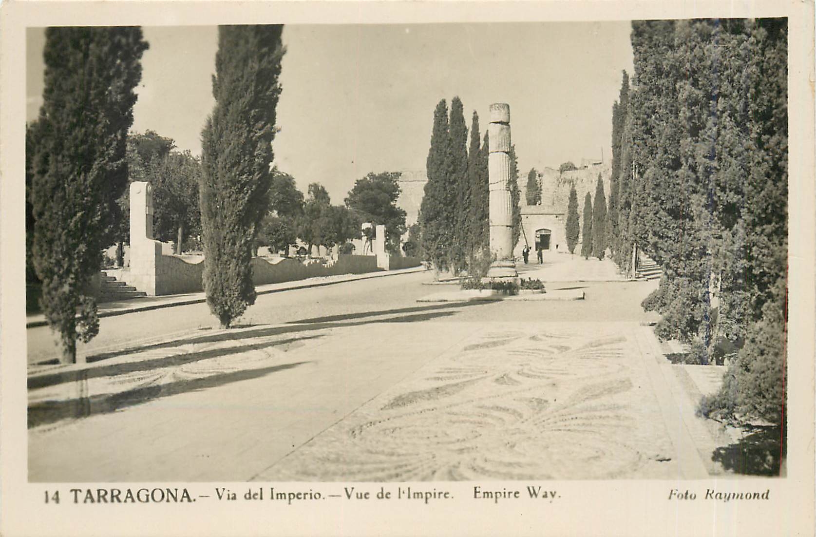 CPA Tarragona Via del Imperio Vue de l'Impire 
