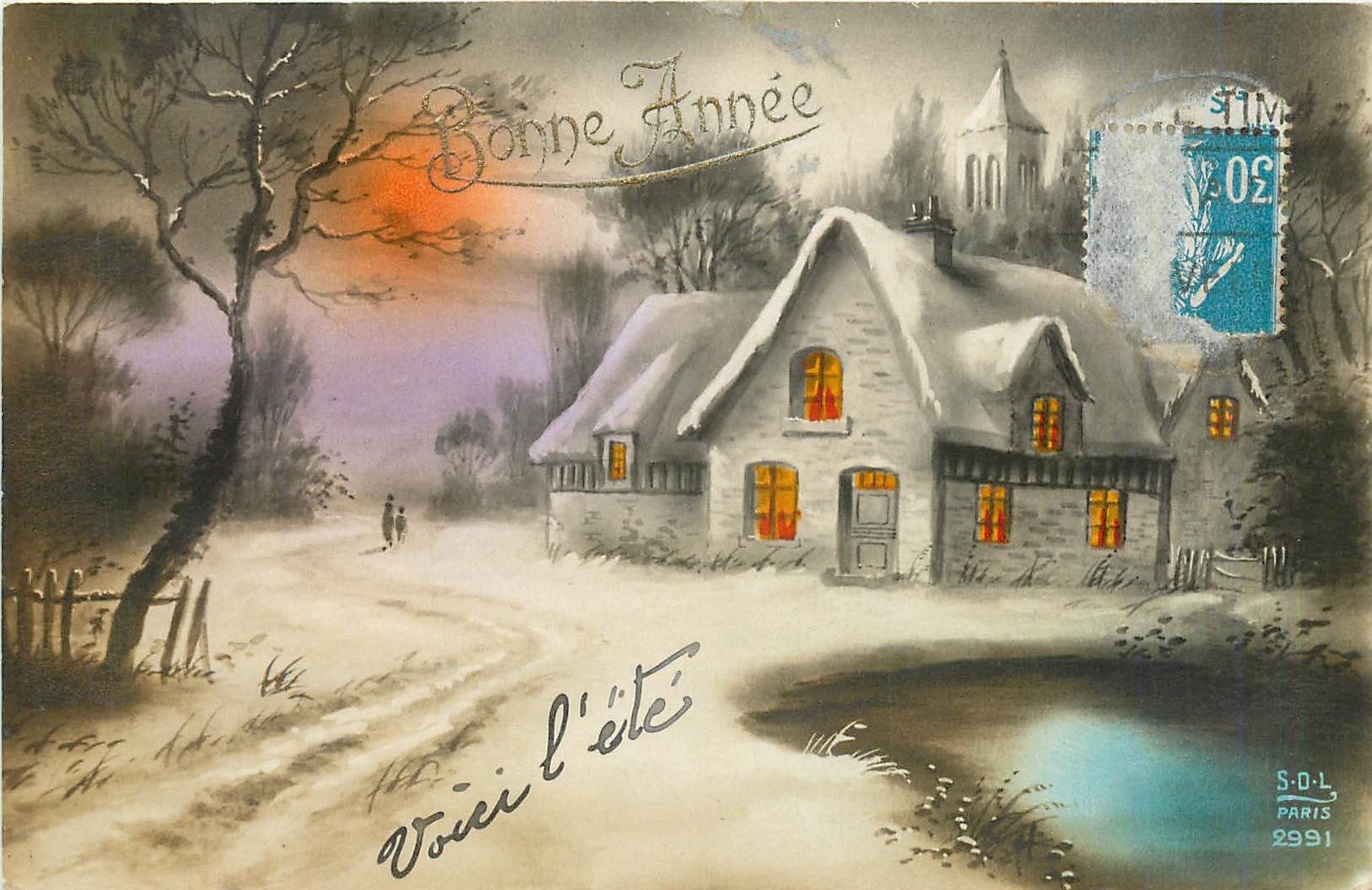 CPA Bonne Annee 