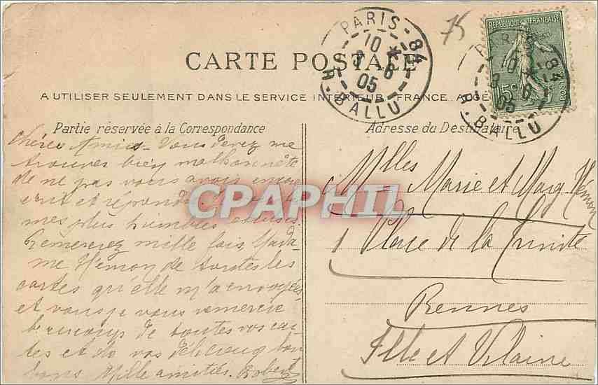 CPA Paris L'Hippodrome  — Rückseite