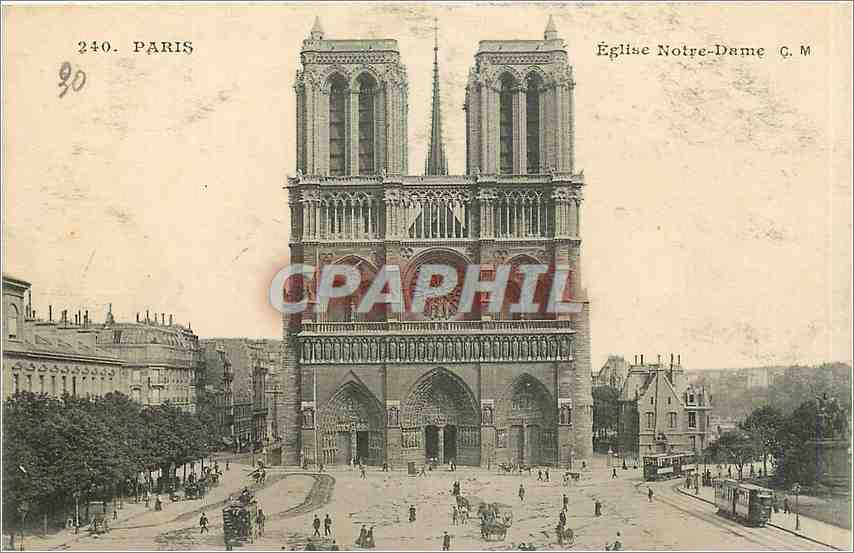 CPA Paris Eglise Notre Dame 