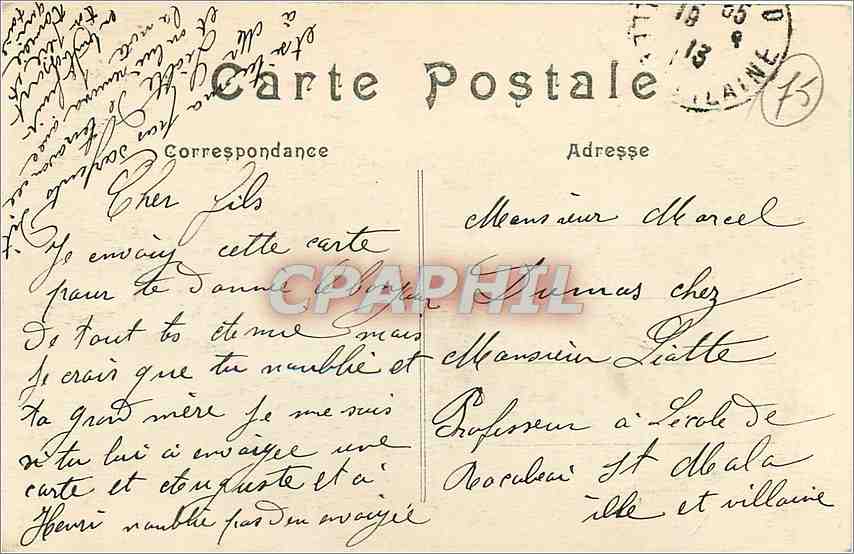 CPA Paris Le Grand Palais  — Rückseite