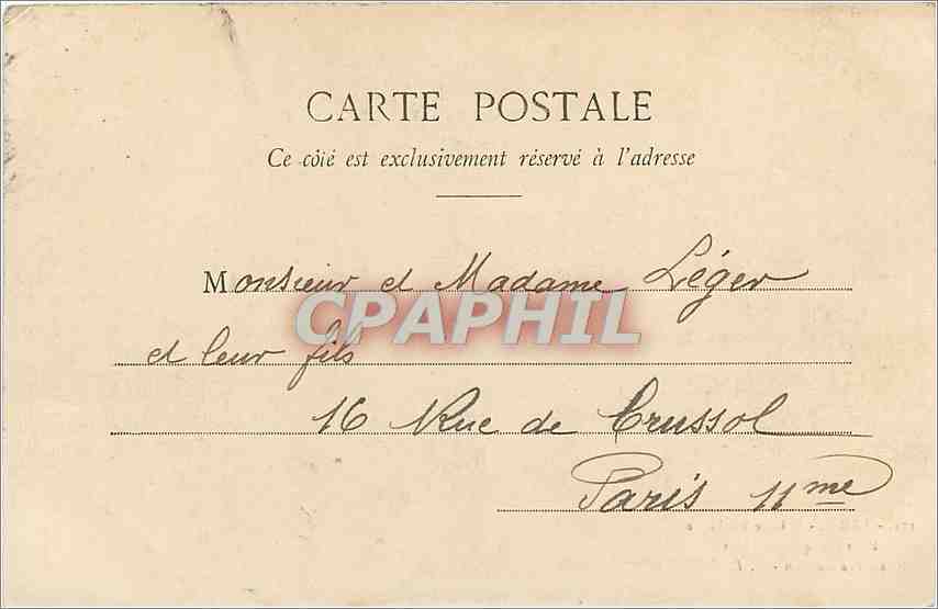 CPA Paris Bois de Boulogne Pont rustique sous bois au Pre Catelan  — Rückseite