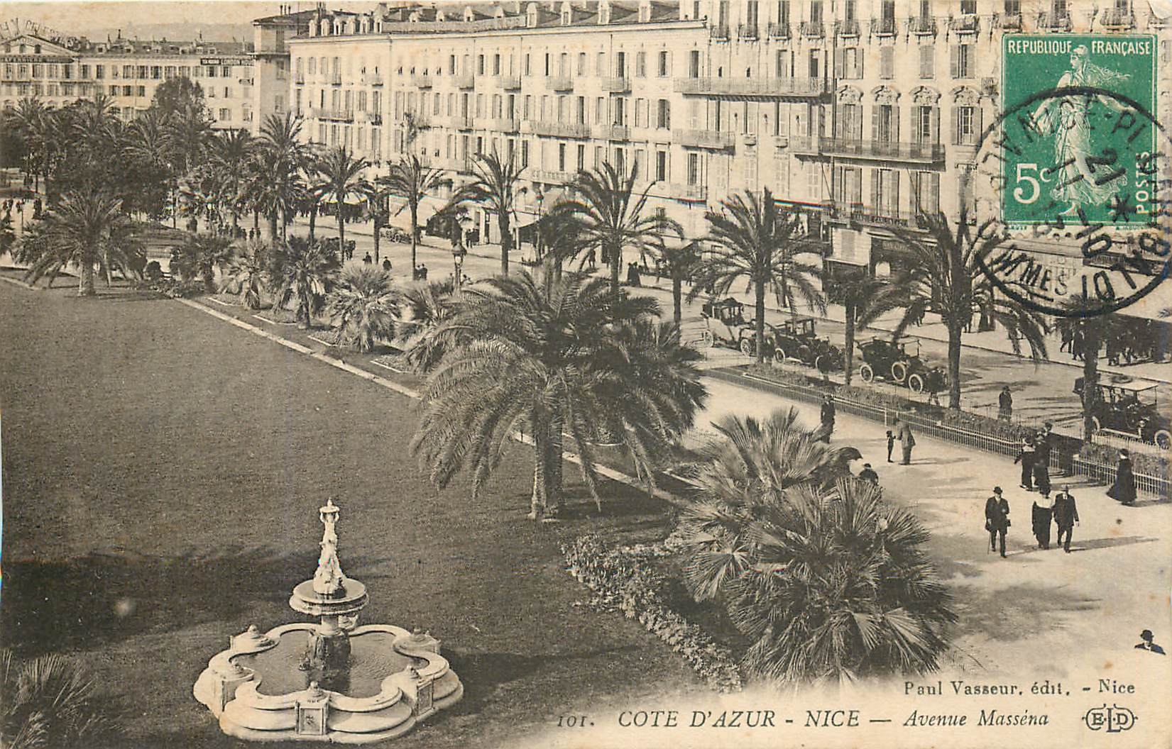 CPA Cote d'Azur Nice Avenue Massena 