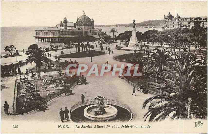 CPA Nice Le Jardin Albert et la Jetee Promenade 