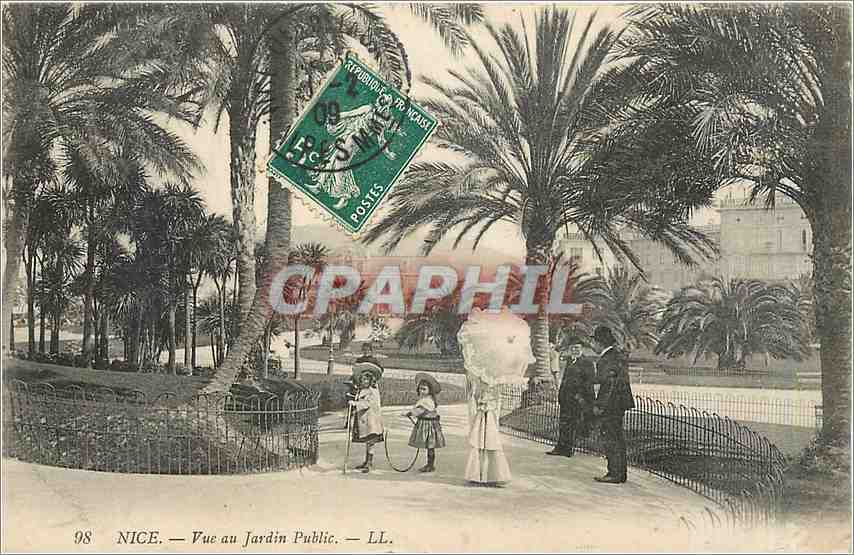 CPA Nice Vue au Jardin Public 