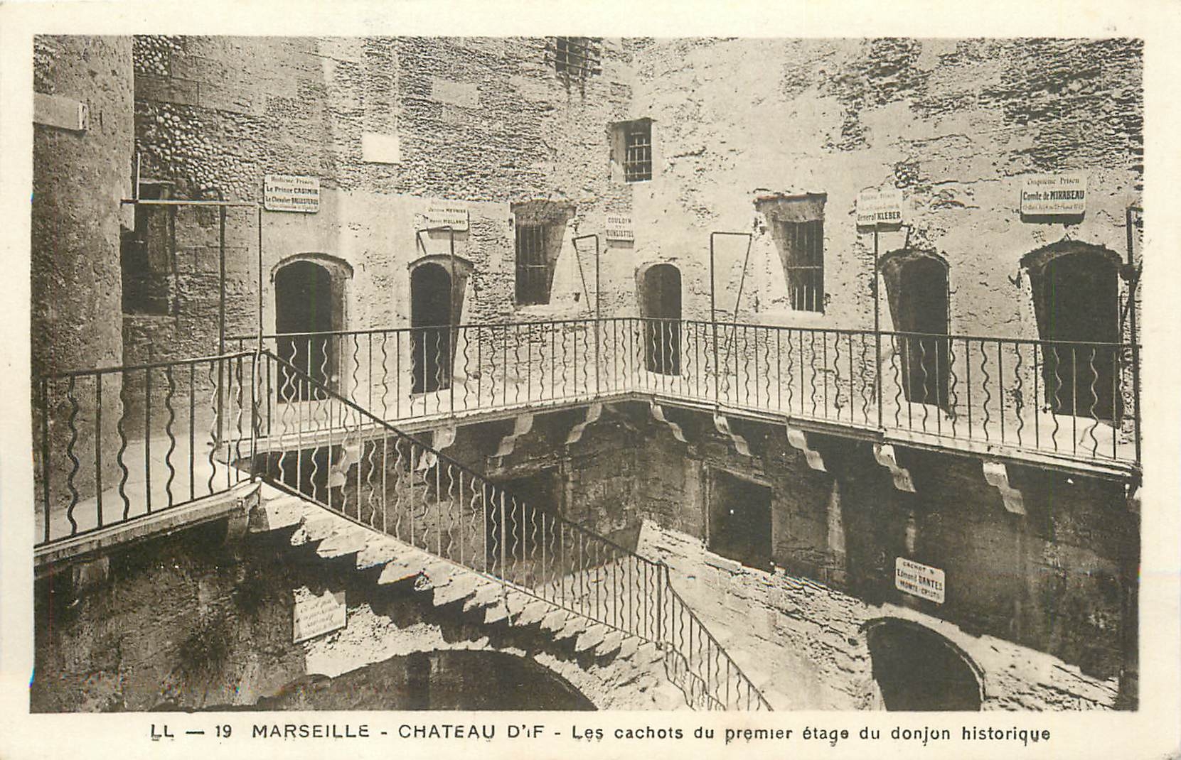 CPA Marseille Chateau d'If Les cachots du premier etage du donjon historique 
