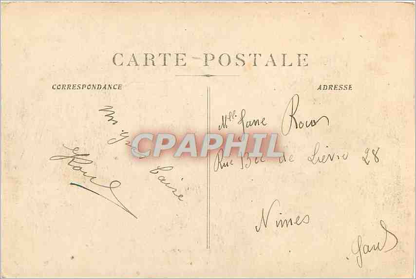 CPA Marseille Vue generale et ND de la Garde  — Rückseite