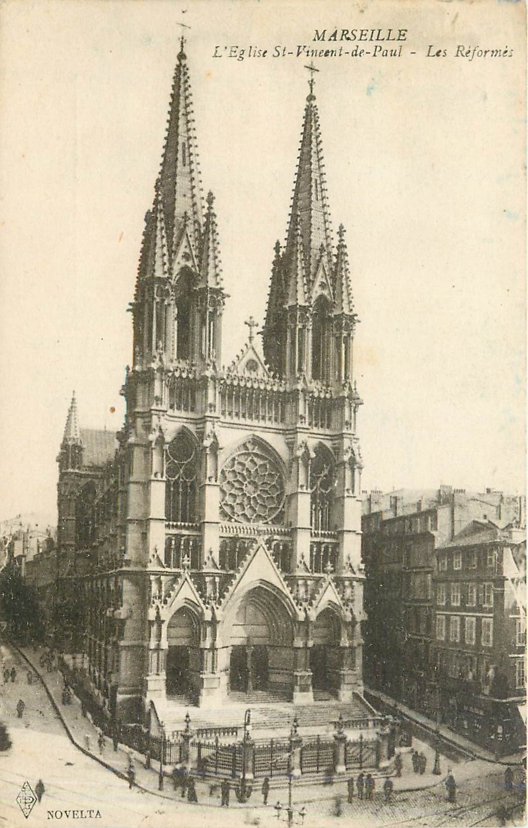 CPA Marseille L'Eglise St Vincent de Paul Les Reformes 