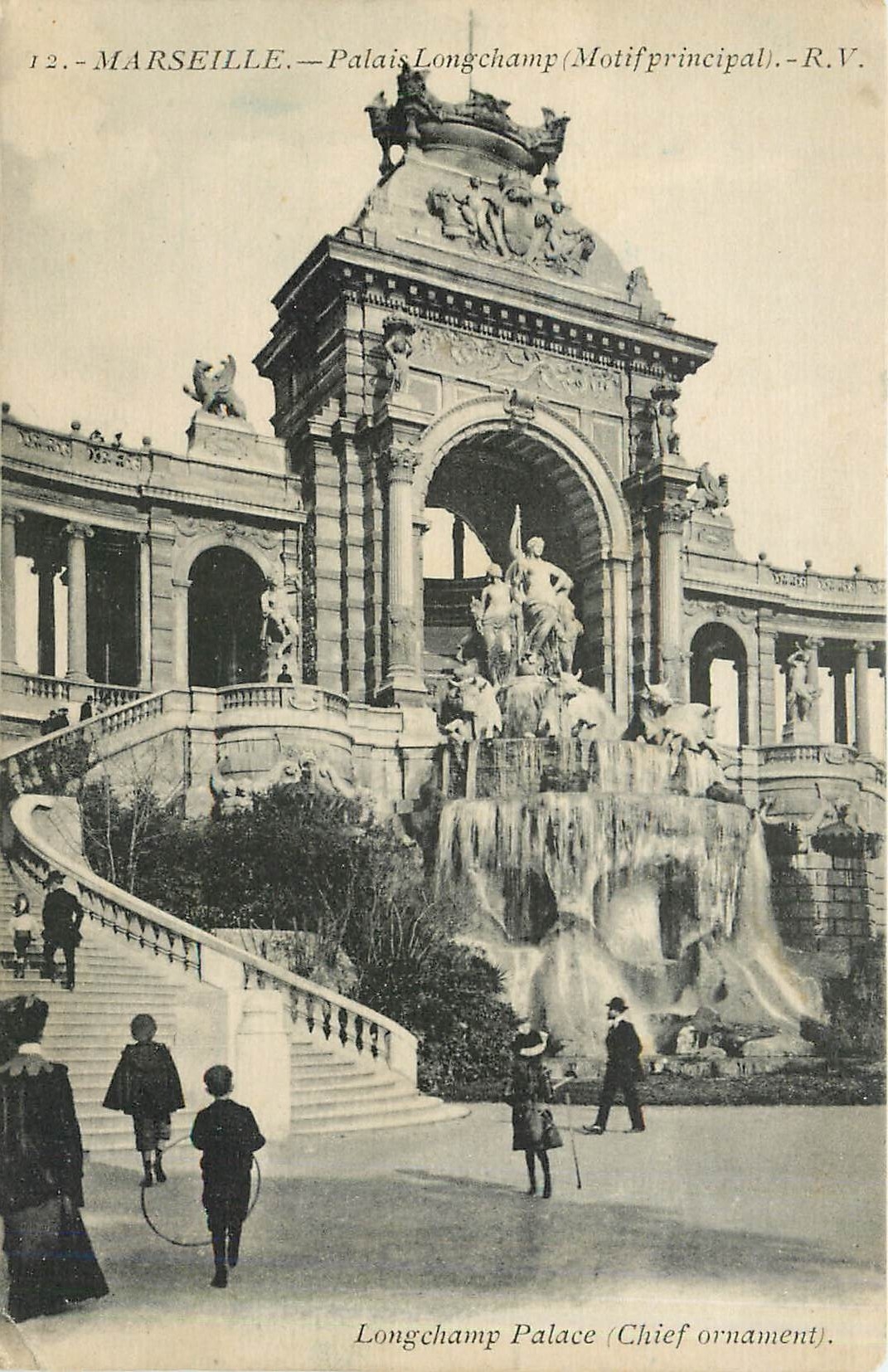 CPA Marseille Palais Longchamp Motifprincipal 