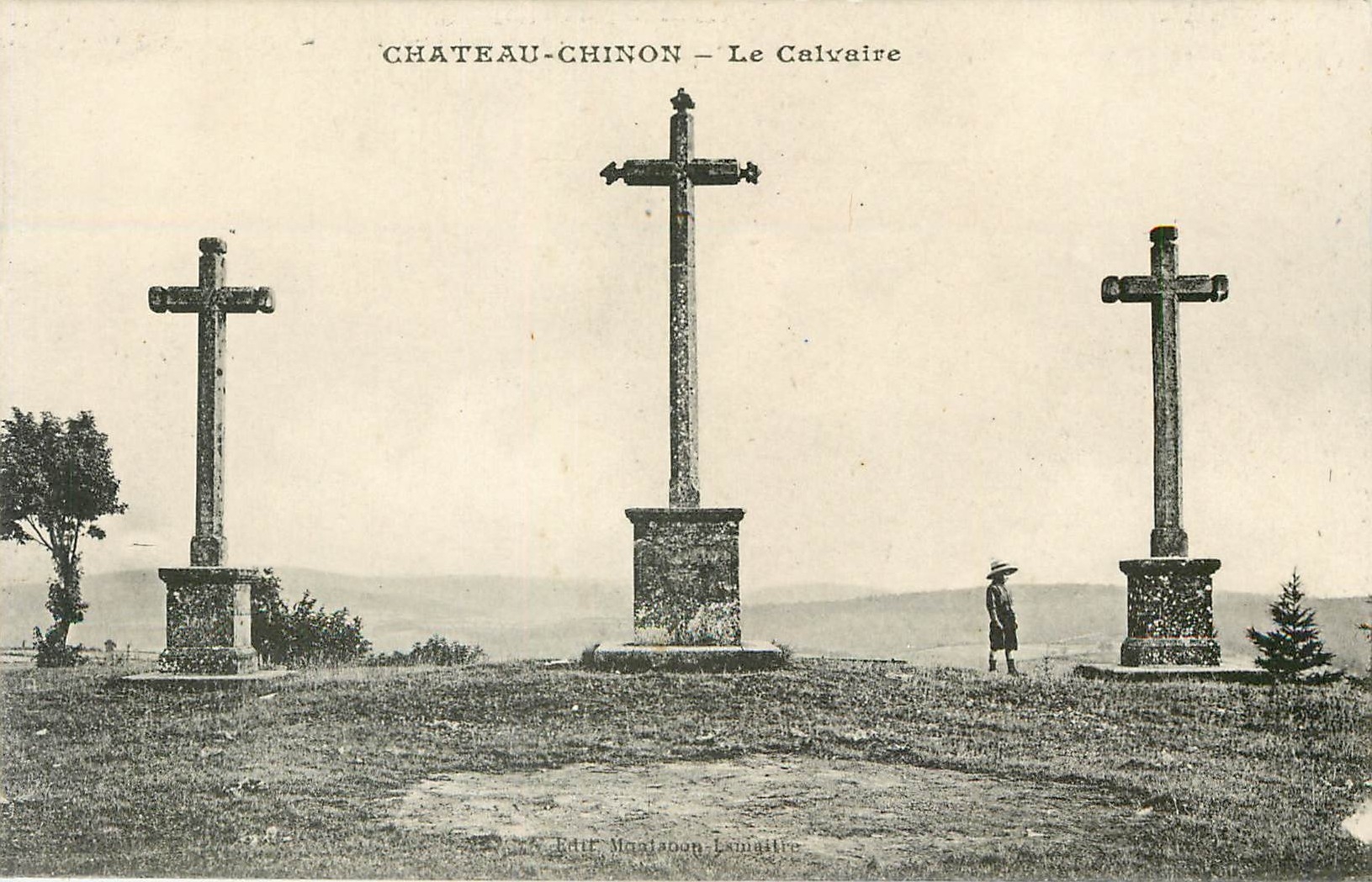 CPA Chateau Chinon Le Calvaire 