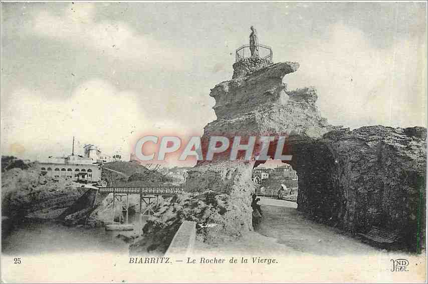 CPA Biarritz Le Rocher de la Vierge 