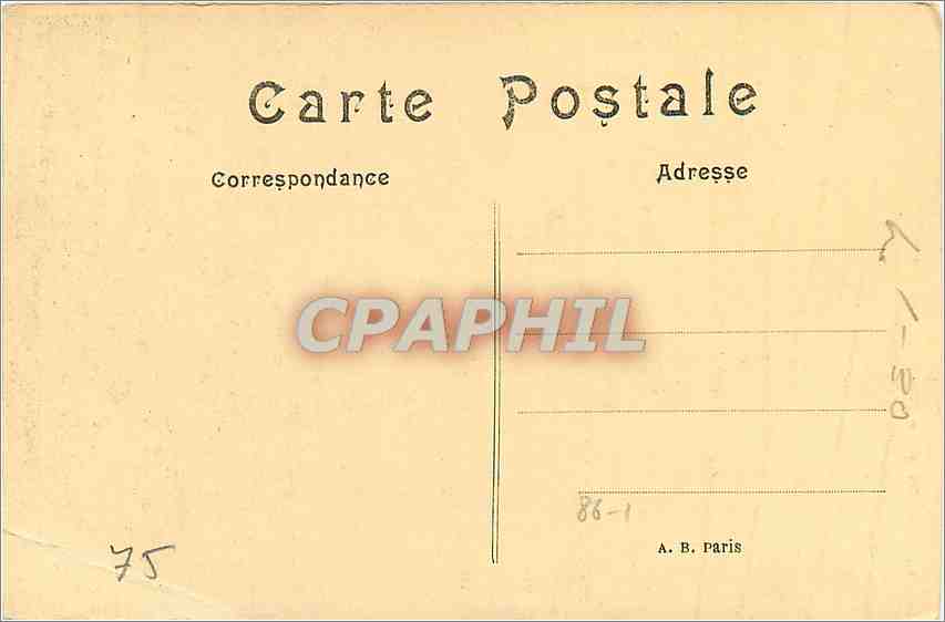 CPA Paris La Grande Roue  — Rückseite