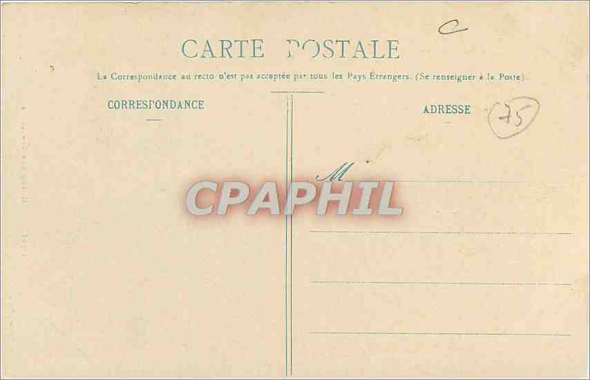 CPA Paris L'Hotel des Invalides  — Rückseite