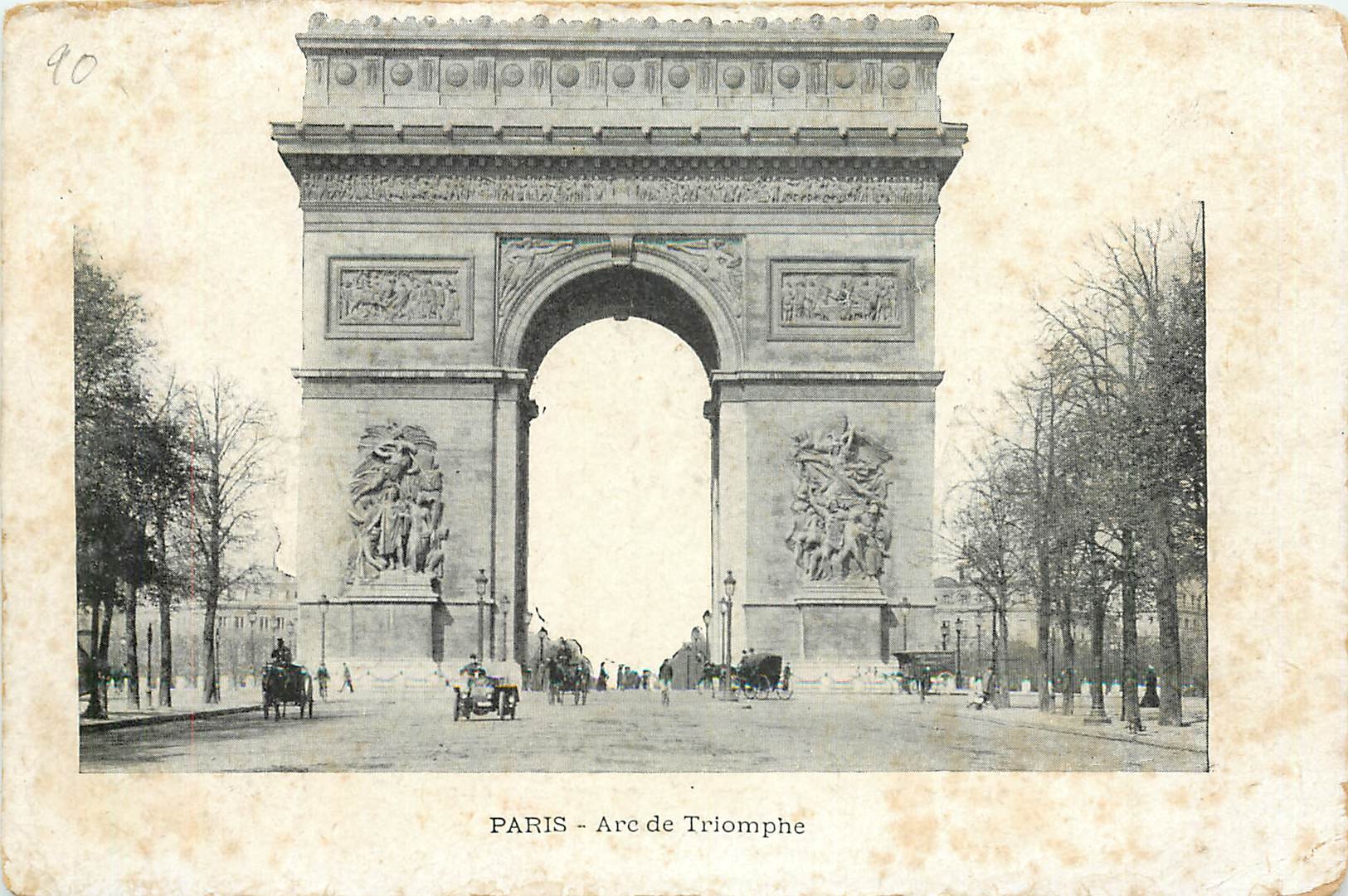 CPA Paris Arc de Triomphe 