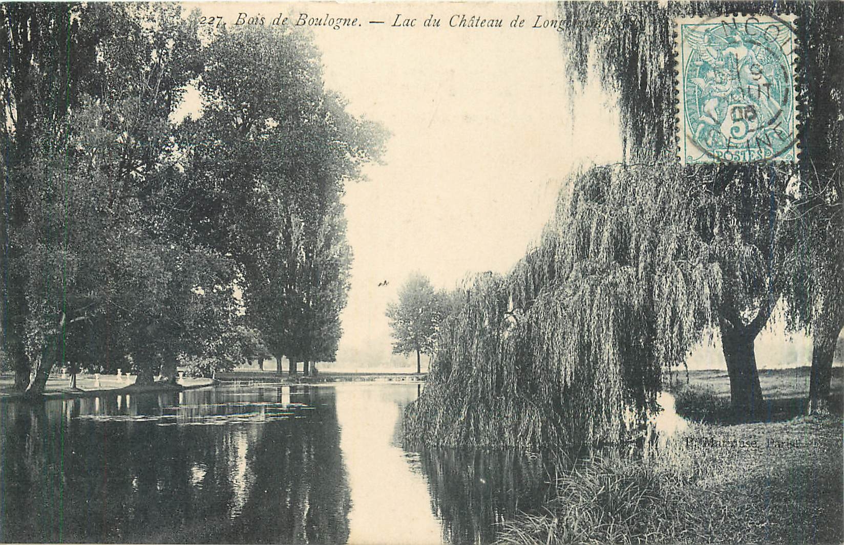 Bois de Boulogne — Lac du Château de Long — P. Mauvaise, Paris