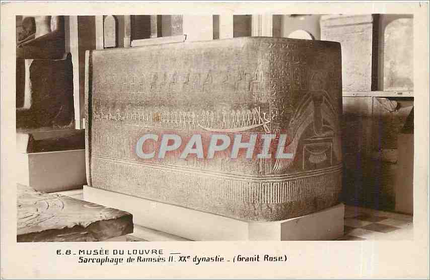 CPA Musee de Louvre Sarcophage de Ramses II Egypte