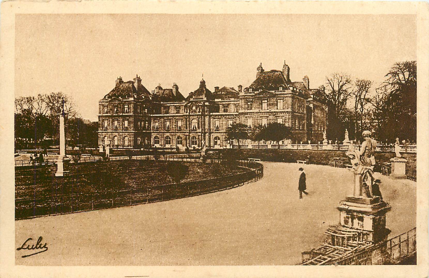 CPA Paris Jardin du Luxembourg et Senat 