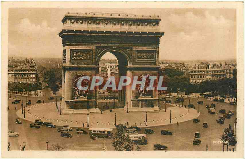CPA Paris Place de l'Etoile Arc de Triomphe 