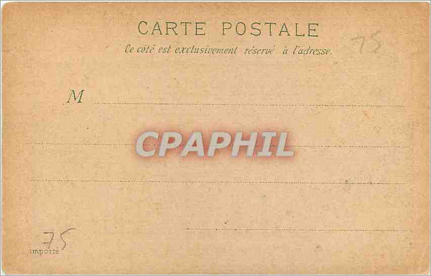 CPA Paris Grand Magasin du Louvre  — Rückseite