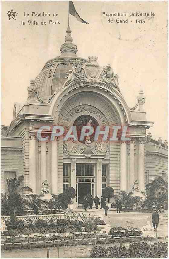 CPA Le Pavillon de la Ville de Paris Exposition Universelle de Gand 