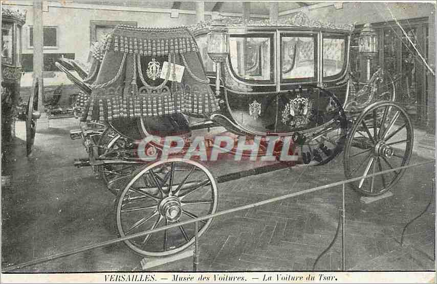 CPA Versailles Musee de Versailles La Voiture du Tsar Russie Russia