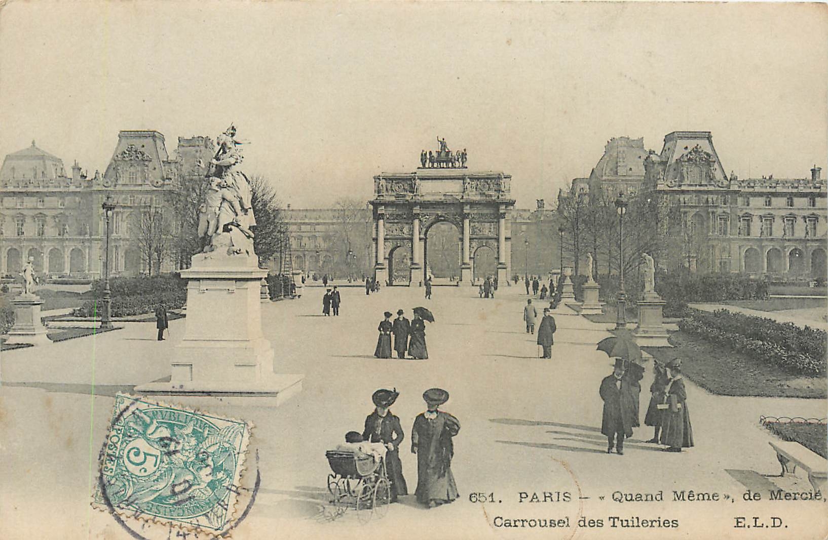CPA Paris Quand Meme de Mercie Carrousel des Tuileries 