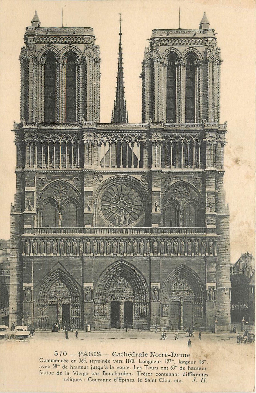 CPA Paris Cathedrale Notre Dame 