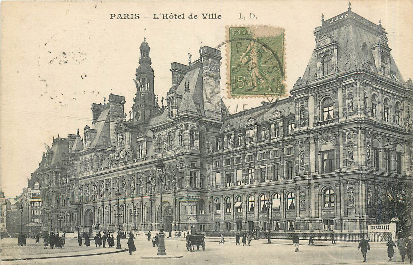 CPA Paris L'Hotel de Ville 