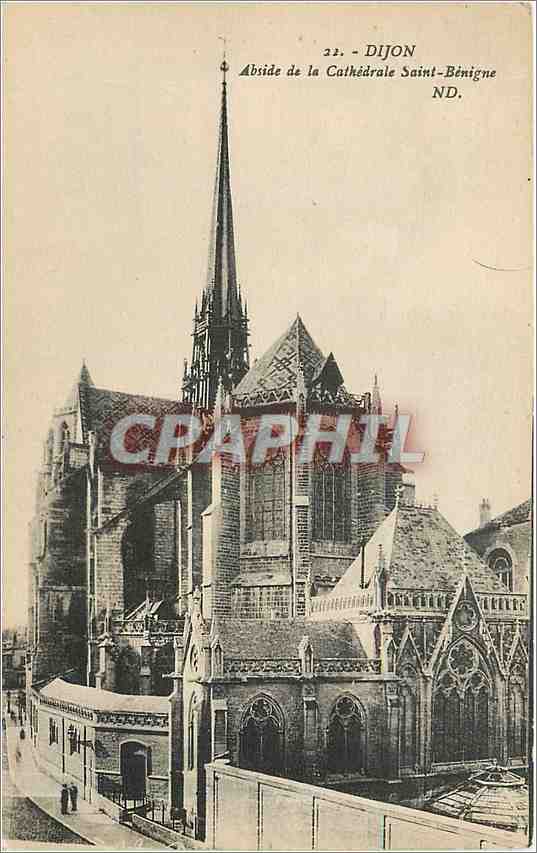 CPA Dijon Abside de la Cathedrale Sainte Benigne 