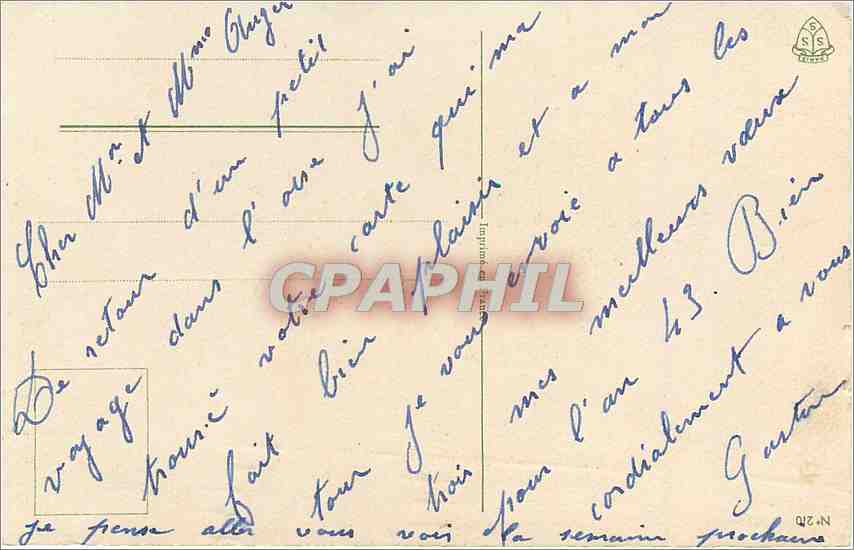 CPA Bonne Annee Fleurs — Verso