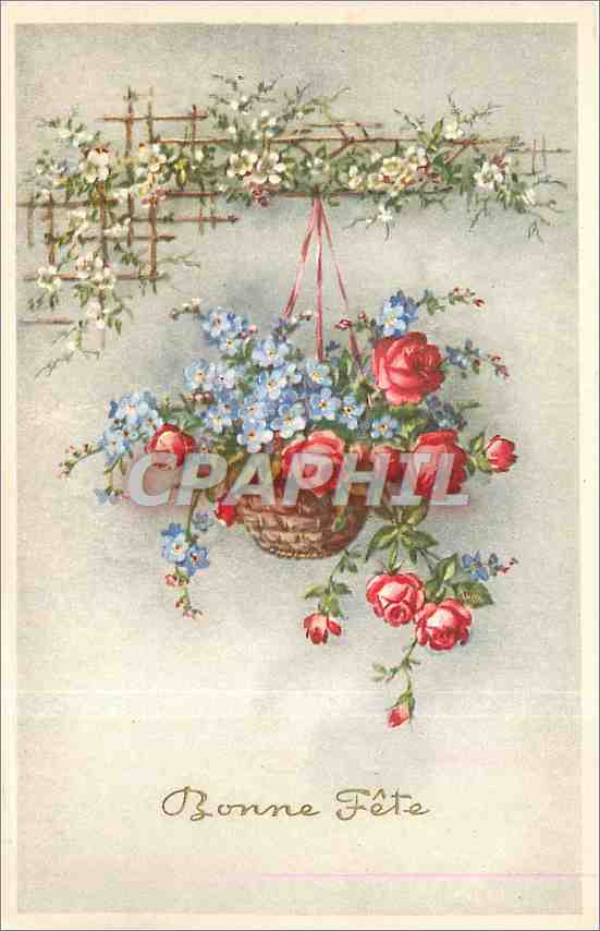 CPA Bonne Fete Fleurs