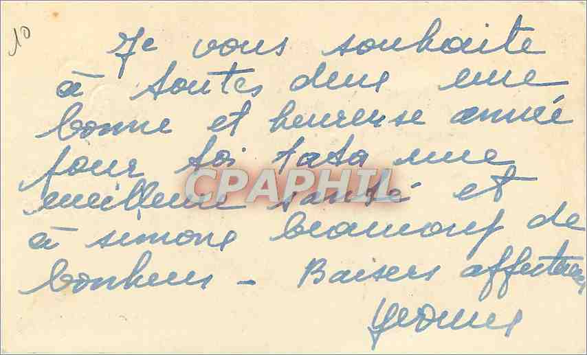 CPA Bonne et Heureuse Annee  — Rückseite