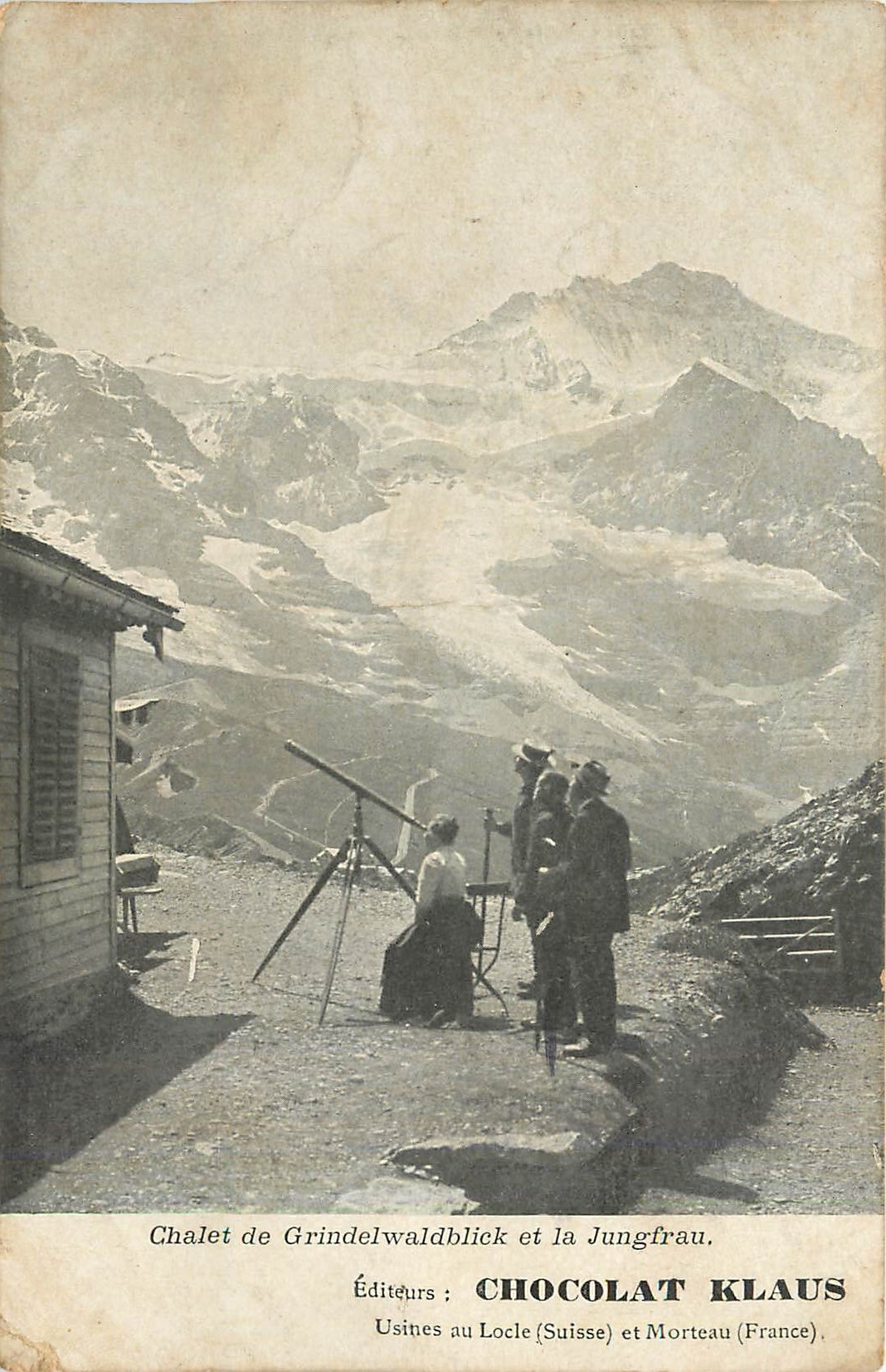 CPA Chalet de Grindelwaldblick et la Jungfrau 