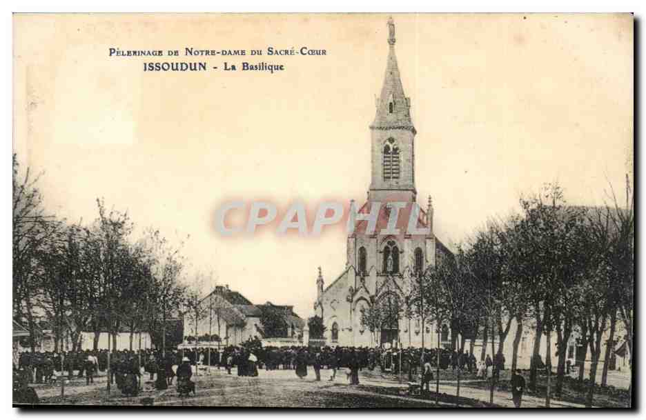 issoudun CPA Pelerinage de Notre DAme du SAcre Coeur La basilique