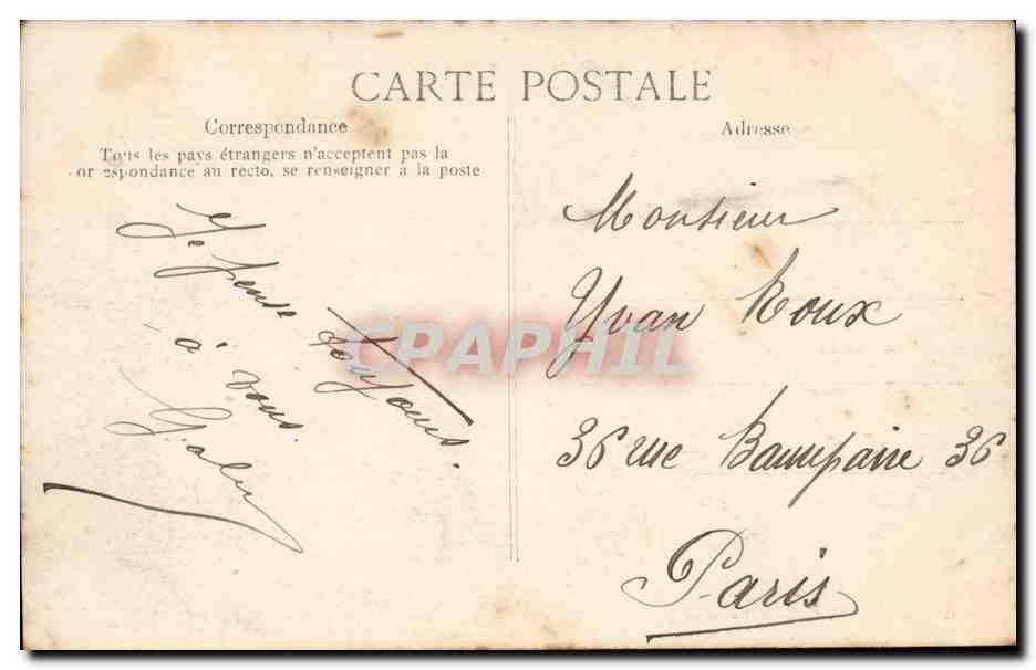 Le BLanc CPA Un coin de la Creuse Vue de Mont la chapelle — Rückseite