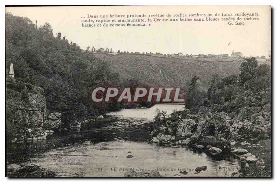 Le Pin CPA Les bains de Georges Sand