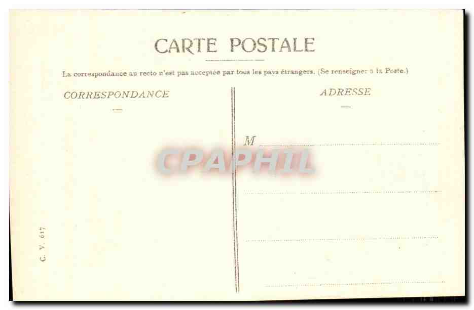 Grenoble CPA L'ile verte l'isere et les Alpes — Verso