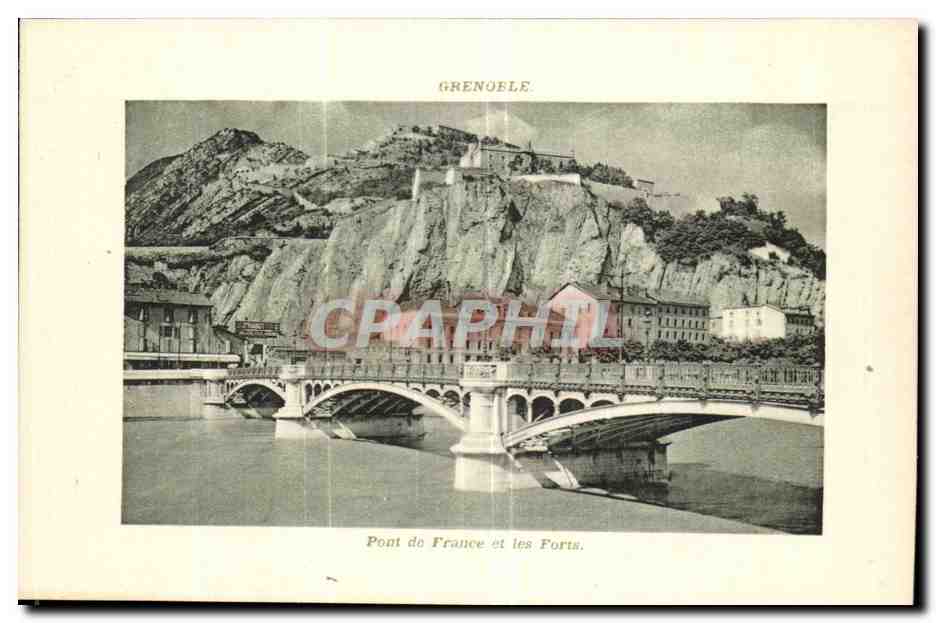 Pont du France et les Forts — Grenoble — C. V. 614