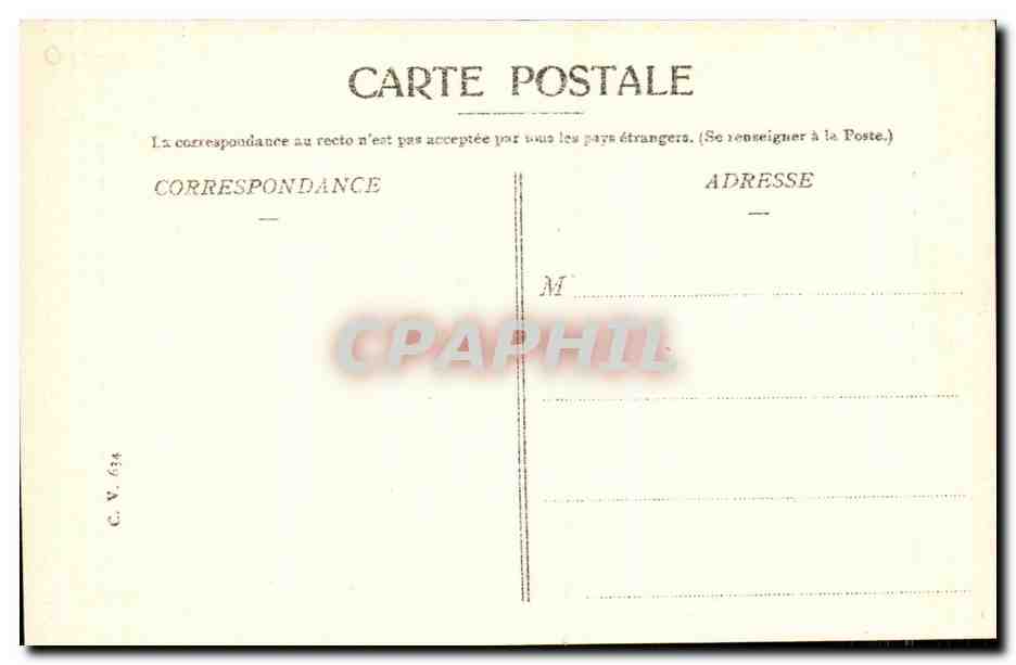 Grenoble — Place Victor Hugo et les Forts — C. V. 634 — Verso
