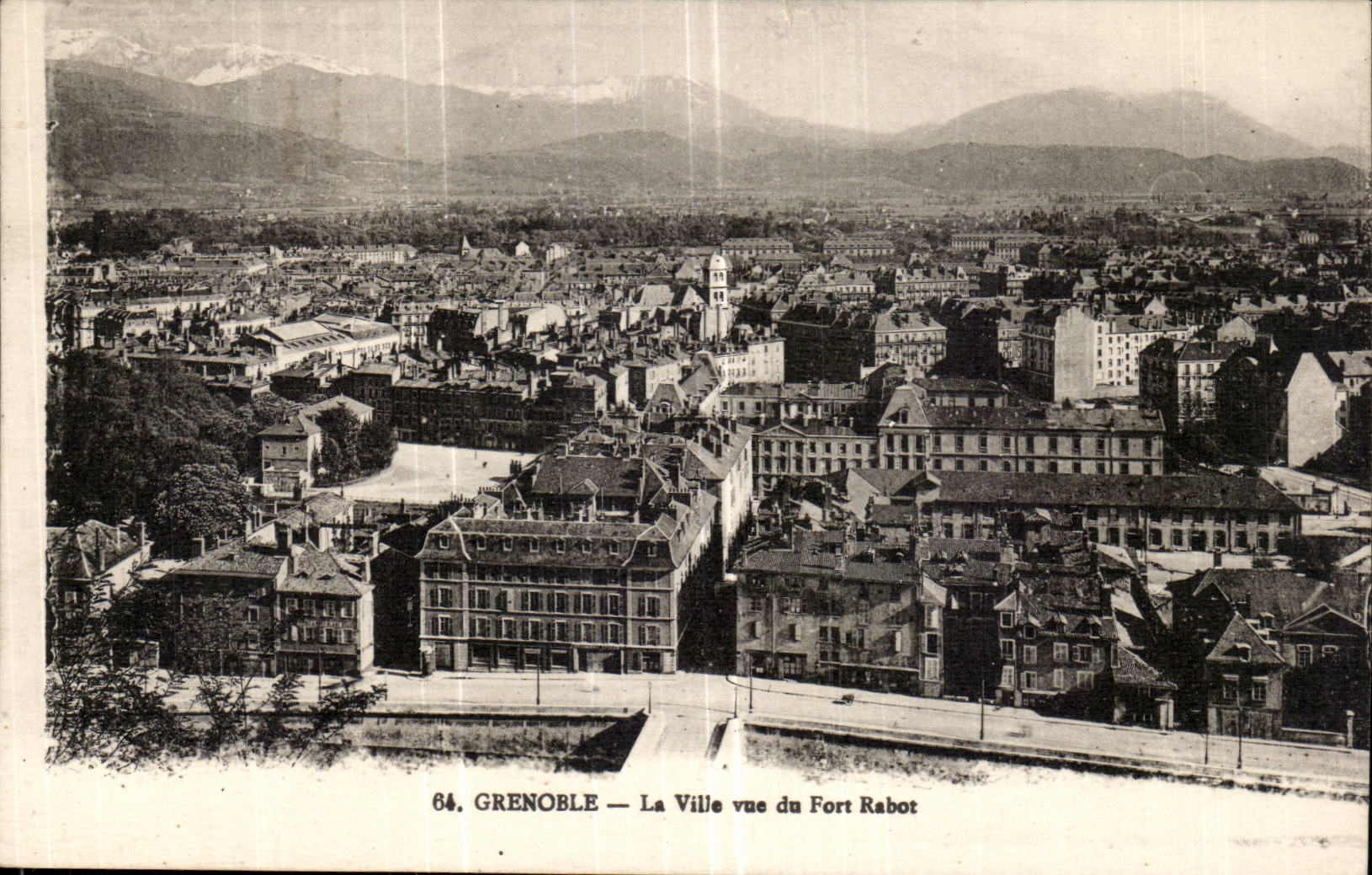 Grenoble CPA La ville vue du Fort Rabot