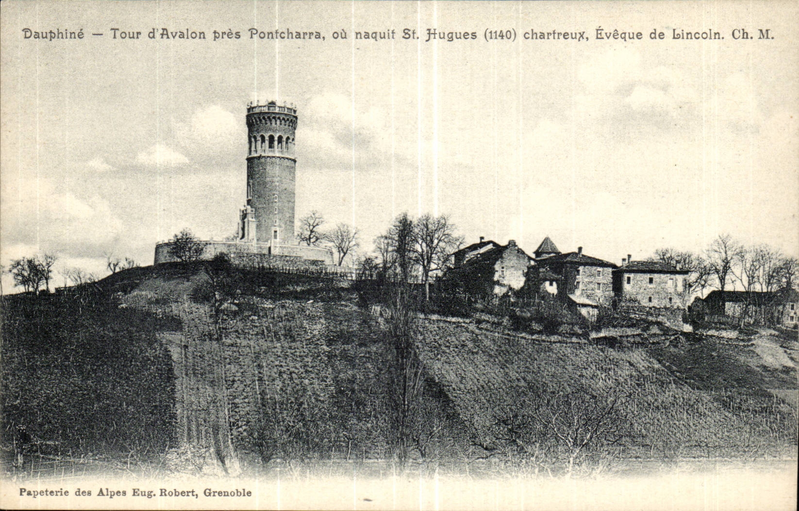 DAuphine CPA Tour d'Avalon pres Pontcharra ou naquit St Hugues chartreux eveque de Lincoln