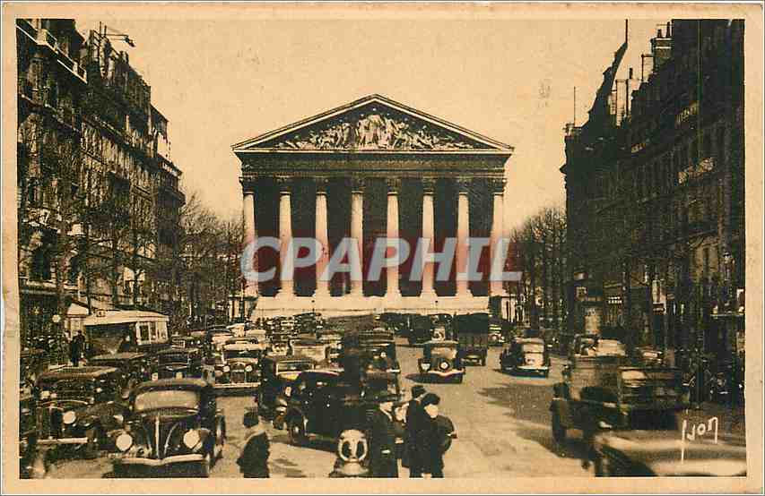 CPA Paris... En Flanant Eglise de la Madeleine et Rue Royale