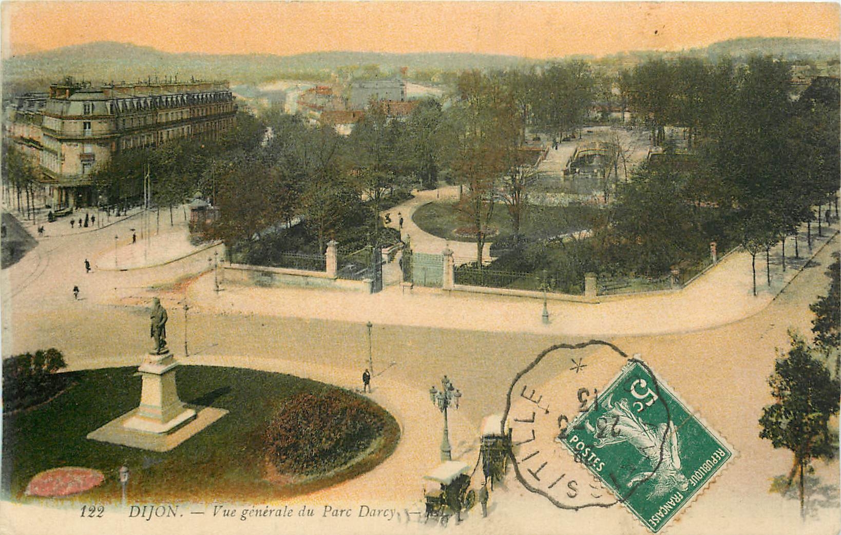 CPA Dijon - Vue generale du Parc Darcy