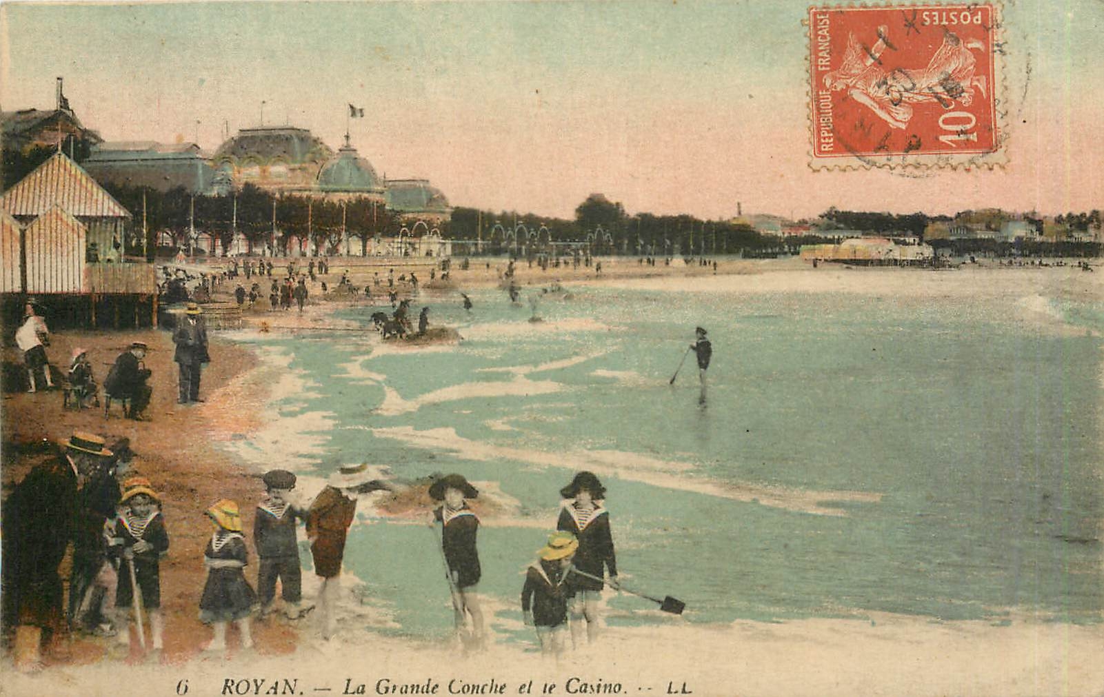 CPA Royan - La Grande Conche et le Casino
