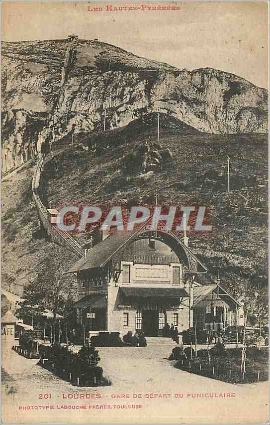 CPA Lourdes - Gare de Depart de Funiculaire