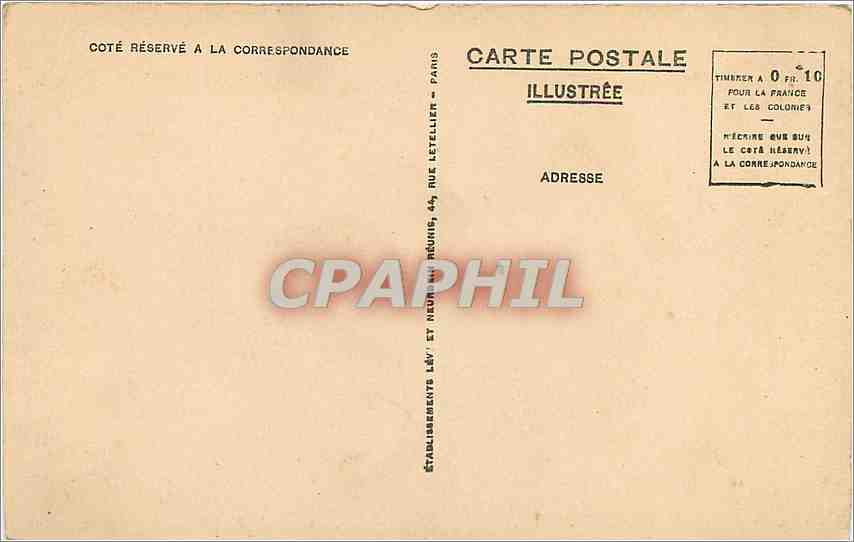 CPA Lourdes - La Vallee d'ARgeles vue du funiculaire du Pic du Jer — Verso