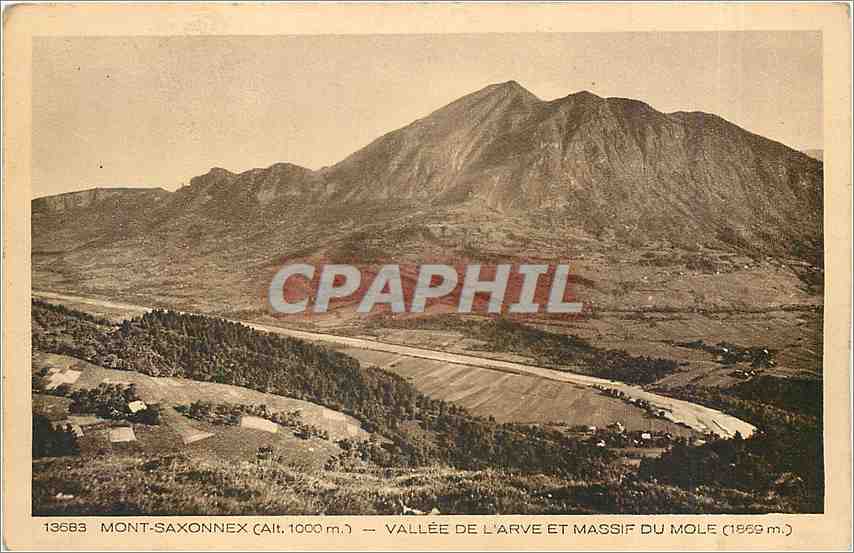 CPA Mont-Saxonnex - Vallee de l'Arve et Massif du Mole