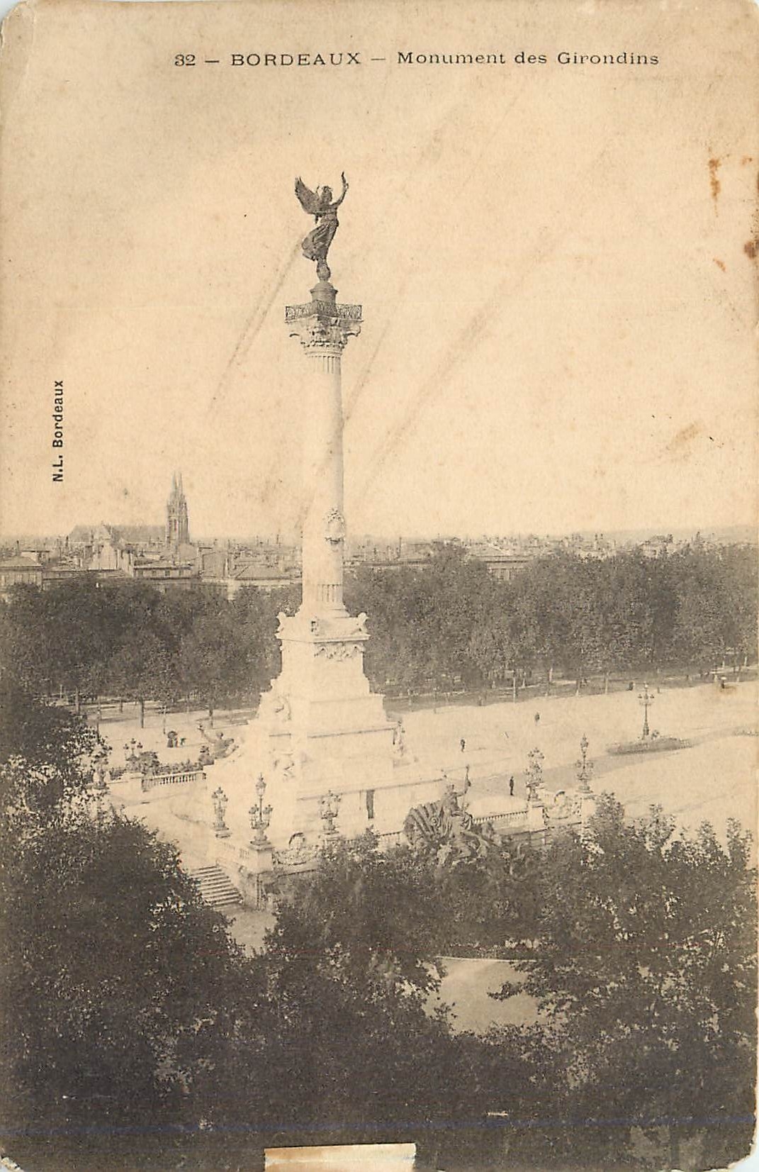 Bordeaux — Monument des Girondins — N.L. Bordeaux, n° 82